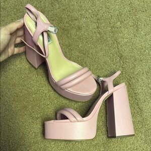 Elegant Pink Platform Heels